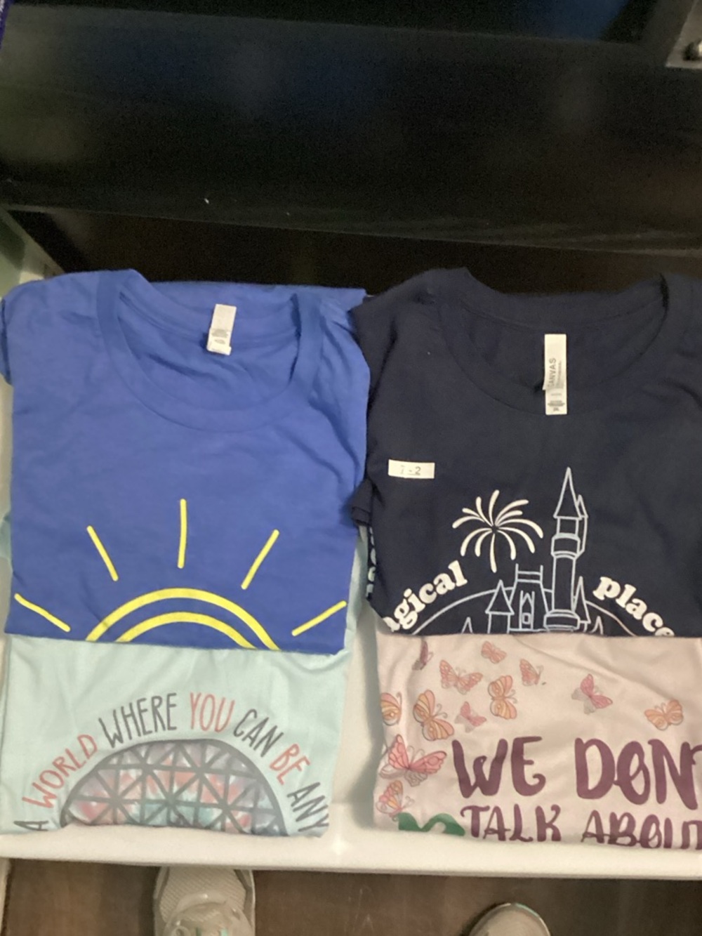 Bella Canvas Blue & Navy Graphic Short Sleeve Tee Pack